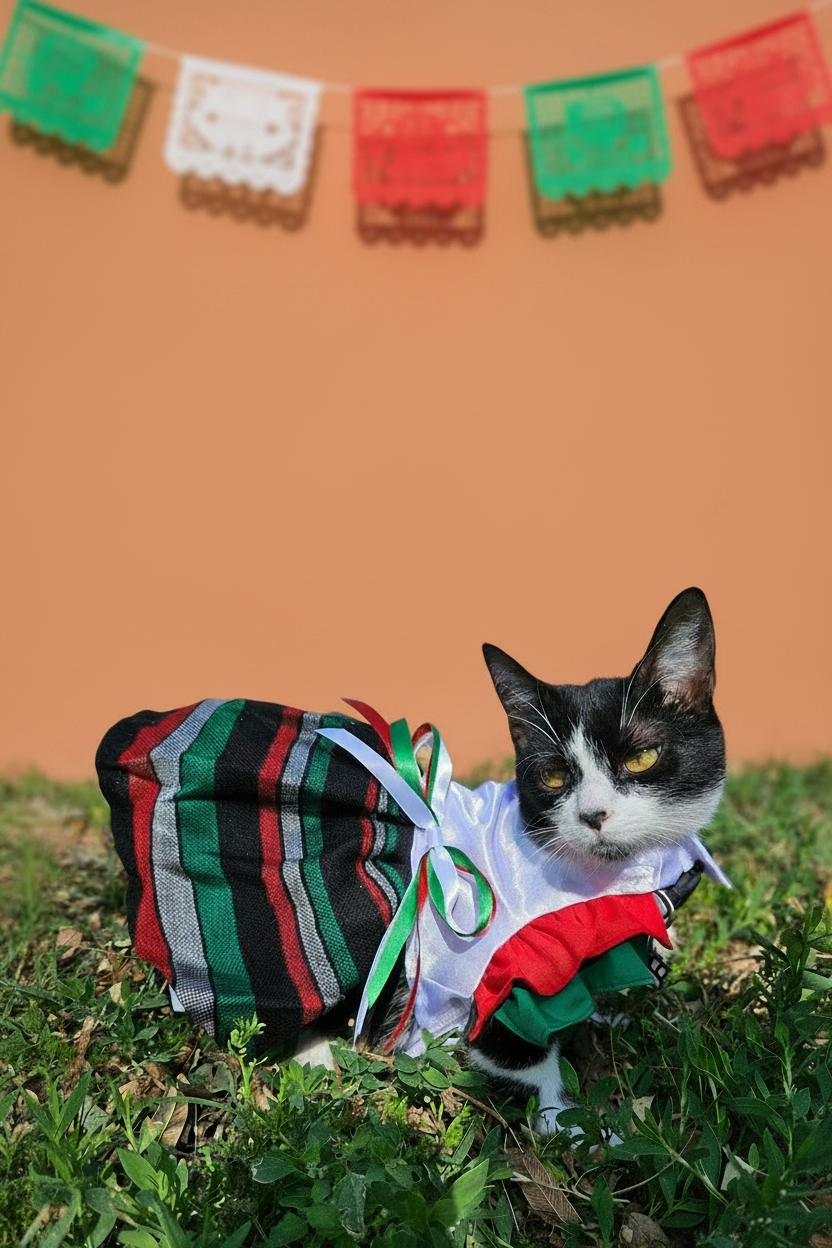 Vestido Tricolor