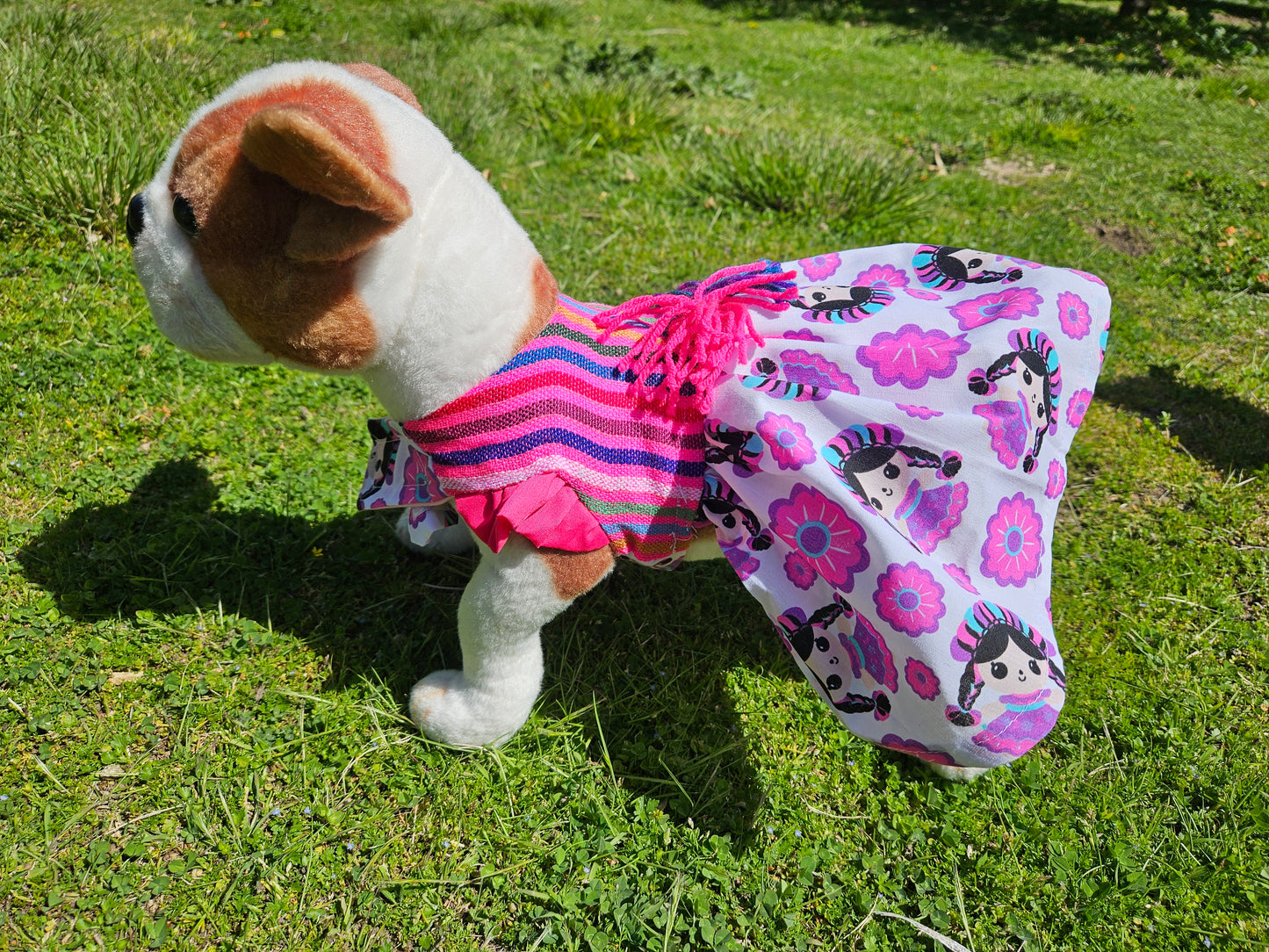 Vestido artesanal Rosa raza pequena // Pet dress pink small breed