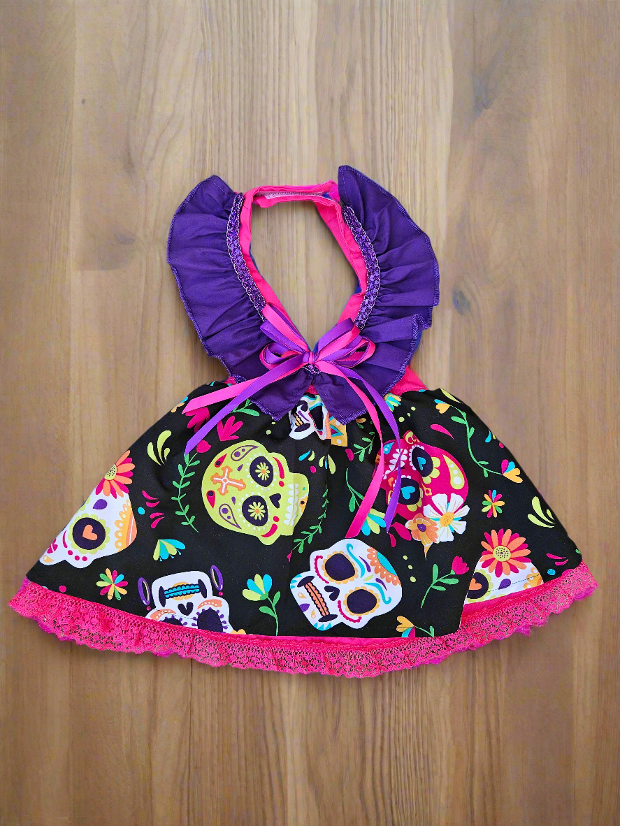 Dia de Muertos pet dress