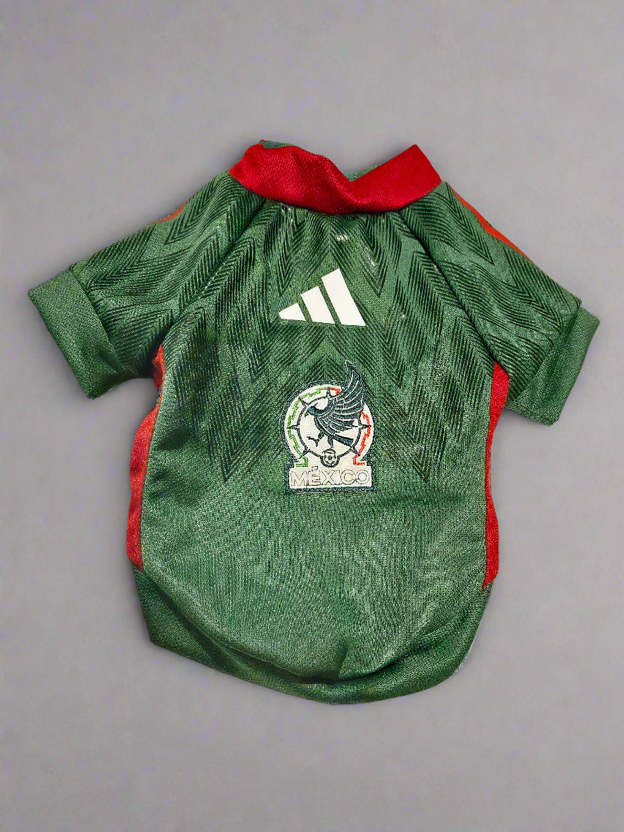 Mexico soccer pet shirt small breed / Camisa de futbol para mascota raza pequeña