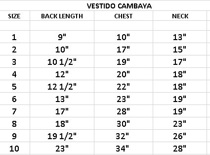 Vestido Cambaya para mascota con t // Pet dress Cambaya