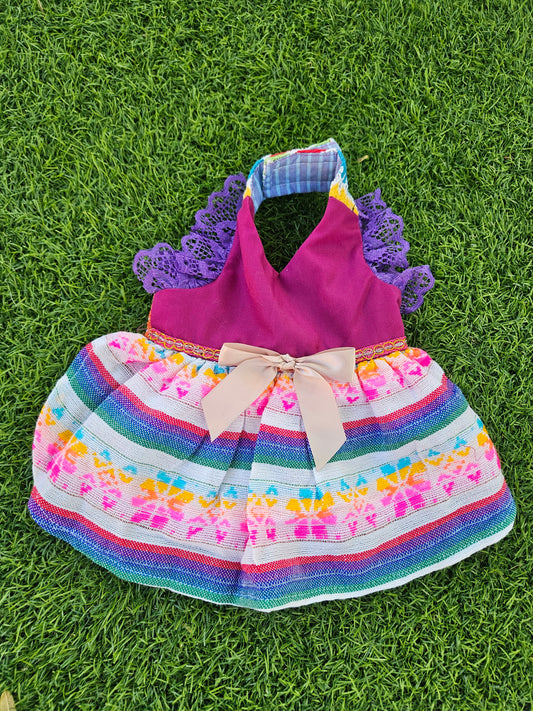 Vestido Rosa Artesanal